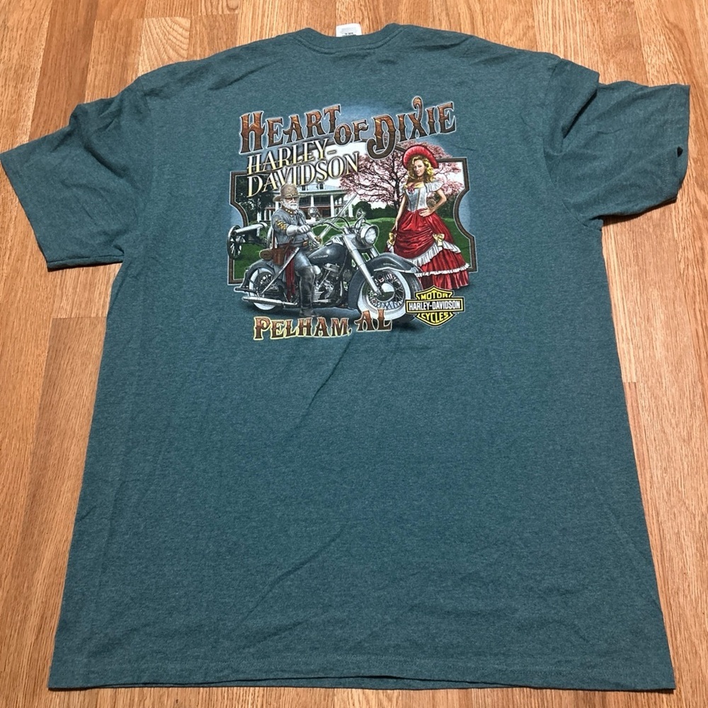 Harley Davidson T-Shirt Heart of Dixie - Pelham, Alabama Size XL EUC